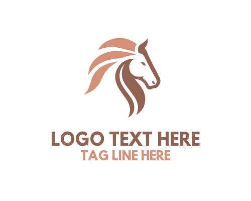 Luxury Linear Horse Logo