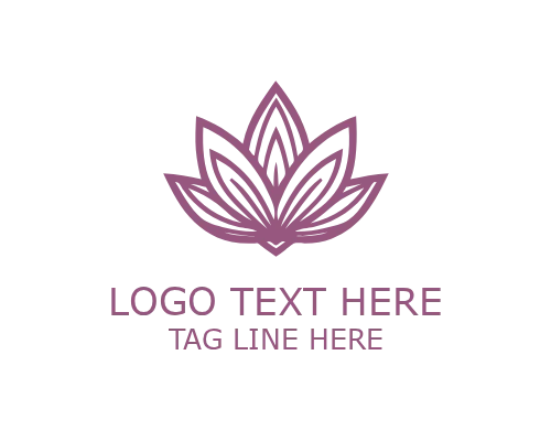 Luxury Lotus Floral Logo for Premium Cosmetic and Spa Branding