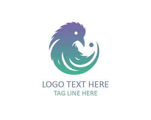 Luxury Minimal Kiwi Bird Logo