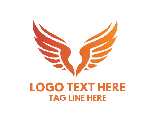 Luxury Minimal Wings Brand Logo