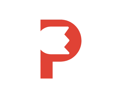 Luxury Rose And Letter P Logo