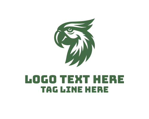 Luxury Parrot Emblem Logo