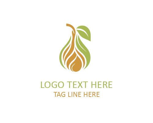Luxury Pear Logo Emblem for Premium Food, Beverage, and Gourmet Brands