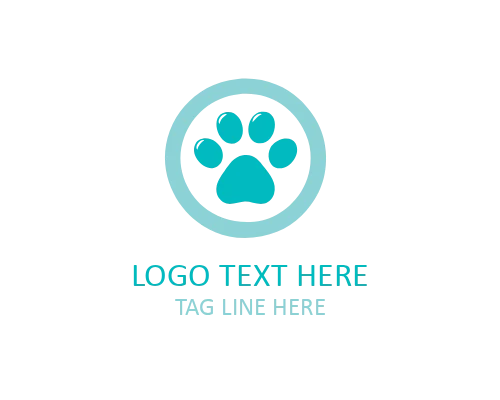 Luxury Pet Paw Emblem Logo for Premium Animal Brands