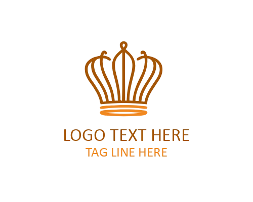 Luxury Premium Gold Crown Logo for Elite Brands and High-End Products