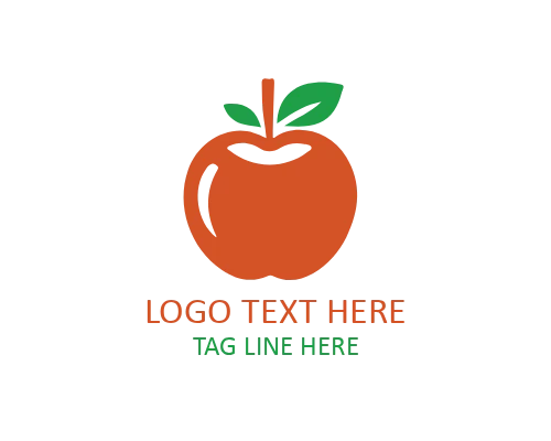 Luxury Red Apple Logo