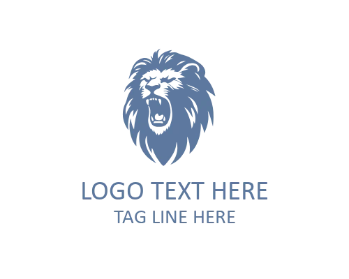 Luxury Roaring Lion Logo
