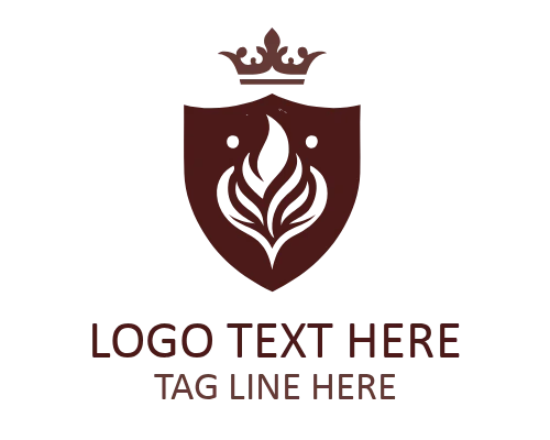 Luxury Royal Fire Shield Logo for Elite Branding