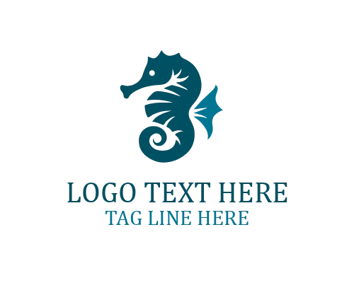 Luxury Sea Horse Logo