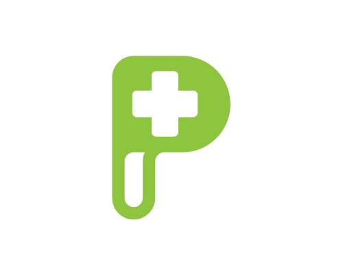 Luxury Letter P Medical Logo
