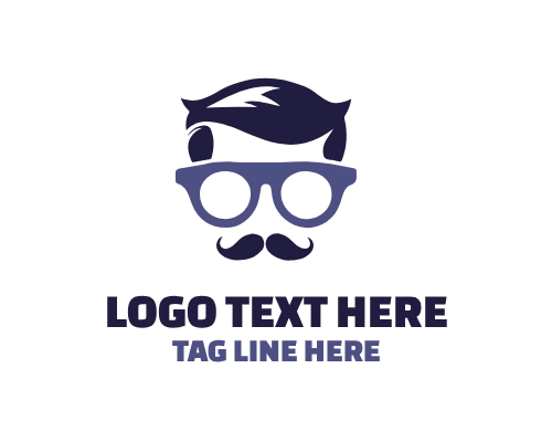 Luxury Style Eyeglass Man Logo