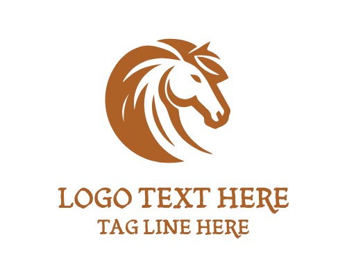 Luxury Style Linear Horse Logo