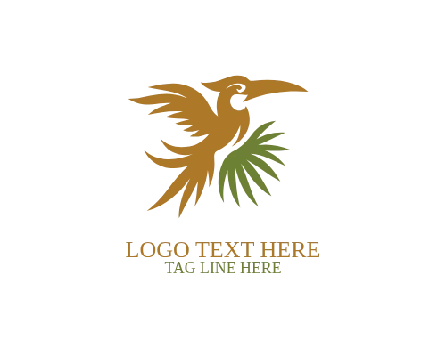 Luxury Tropical Bird Logo