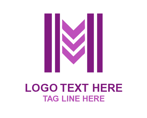 M Monogram Letter Logo