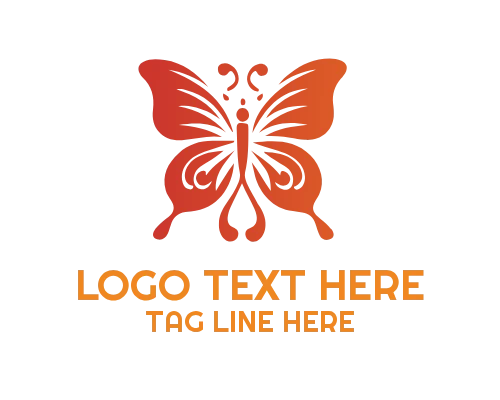 Magical Butterfly Fantasy Logo