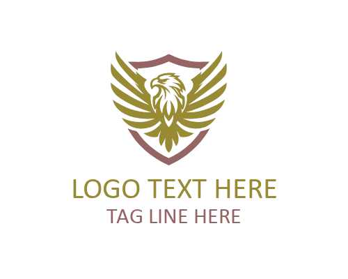 Majestic Flying Eagle Symbol of Strength Logo