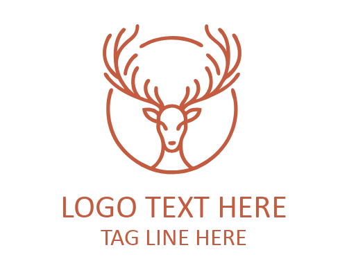 Majestic Monoline Deer Logo