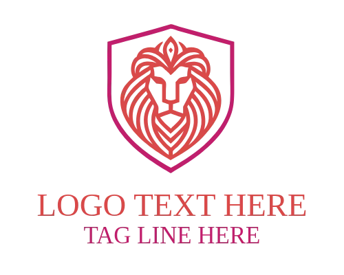 Majestic Monoline Lion Logo
