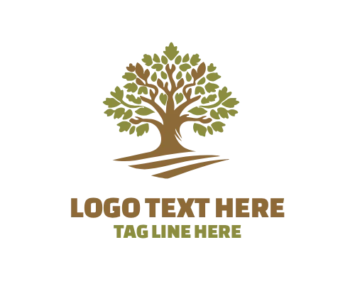 Majestic Oak Tree Logo