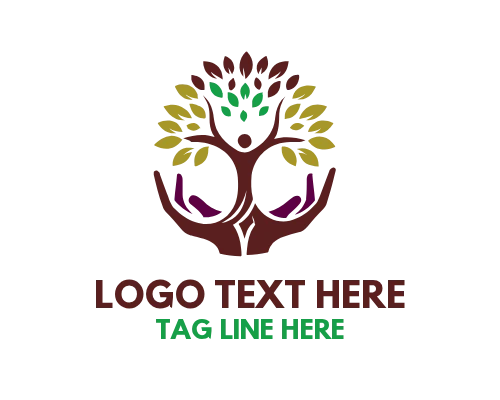  Majestic Oak Tree Strength and Nature Logo