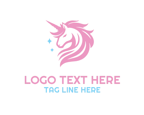 Majestic Unicorn Crown Logo