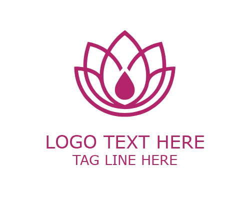 Majesty Lotus Floral Logo for Luxury Beauty and Wellness Branding