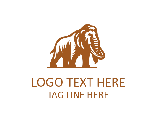 Mammoth Silhouette Logo