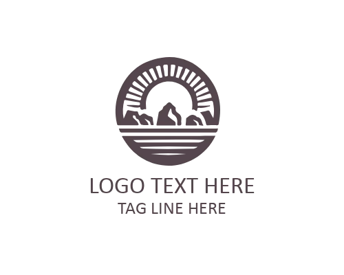 Marble Flat Stone Logo for Luxury Architecture and Interior Brands
