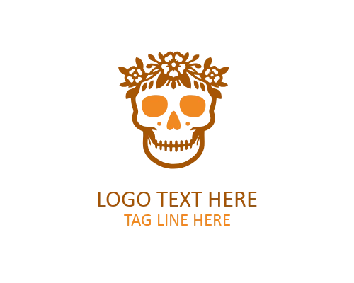 Mariachi Skull Logo