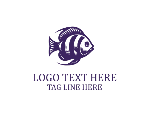Marine Life Fish Logo