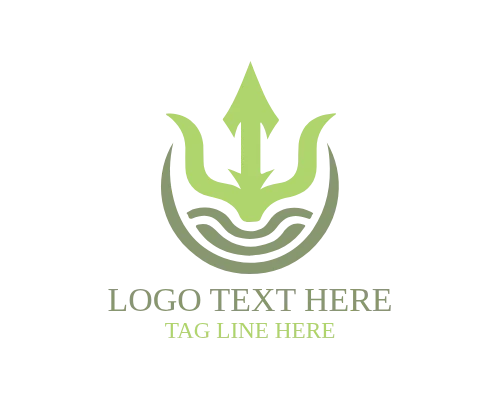 Marine Sea Trident Logo