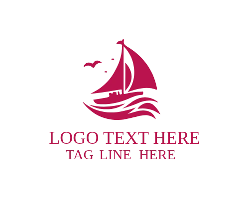 Maritime Sail Ship Brand Identity Logo