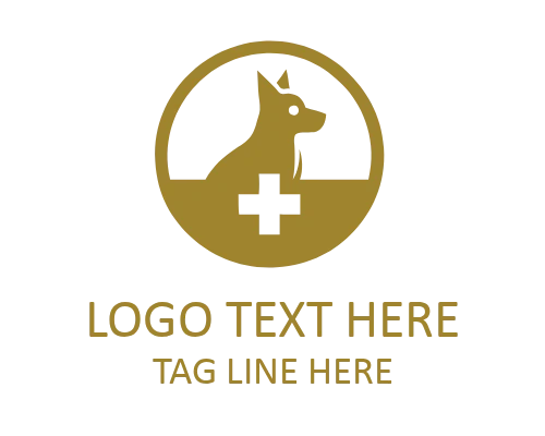 Mascot Dog Emblem Badge Logo