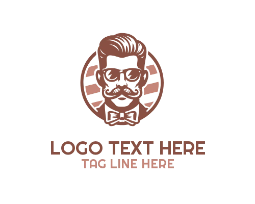  Masculine Portrait Logo