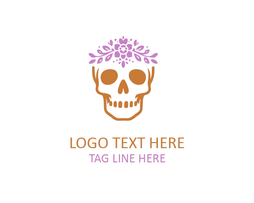 Mask Mexican Skull Logo
