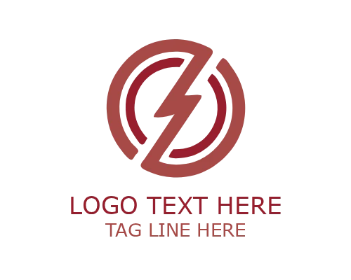 Max Power Lightning Logo for Strong Electric Branding