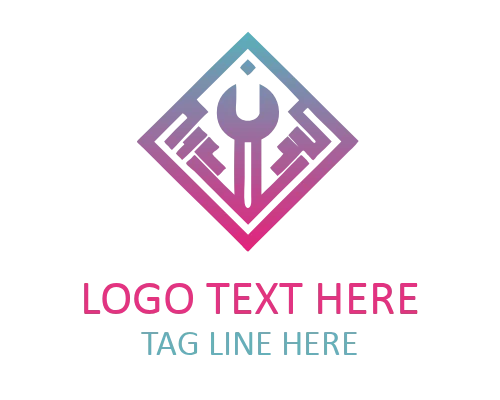 Mechanic Tools Circle Emblem