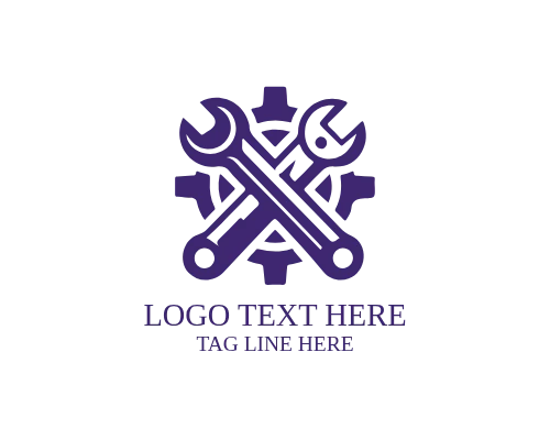 Mechanical Gear Industry Logo