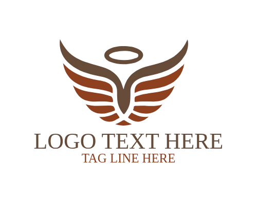 Mechanical Style Wings Logo