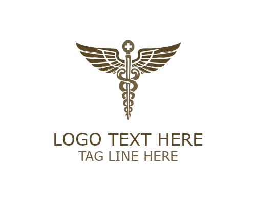 Med Point Caduceus Logo