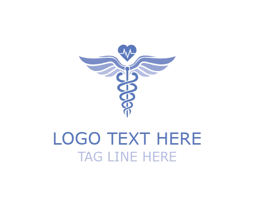 Medical Caduceus Care Logo