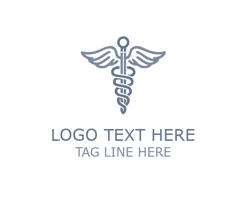 Medical Caduceus Clinic Emblem