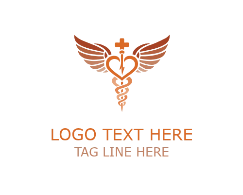 Medical Caduceus Clinic Logo