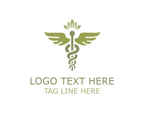 Medical Caduceus Health Symbol