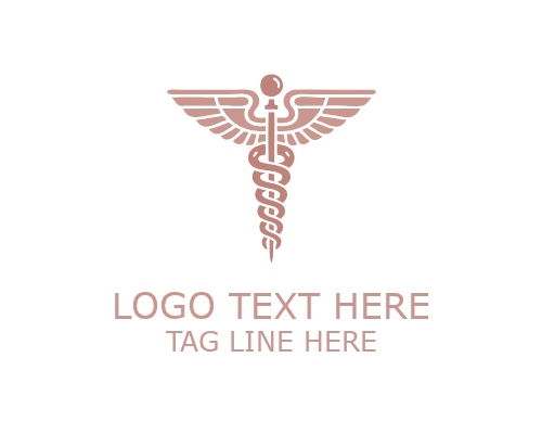 Medical Compass Caduceus Logo