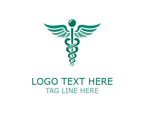 Medical Shield Caduceus Logo