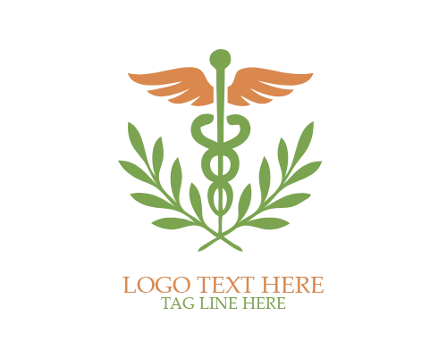 Medical Shield Caduceus Logo