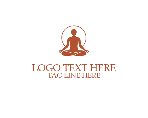 Meditation Yoga Abstract Icon Logo