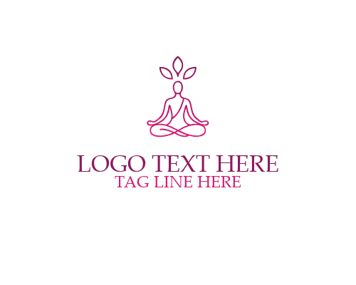 Meditation Yoga Lotus Logo