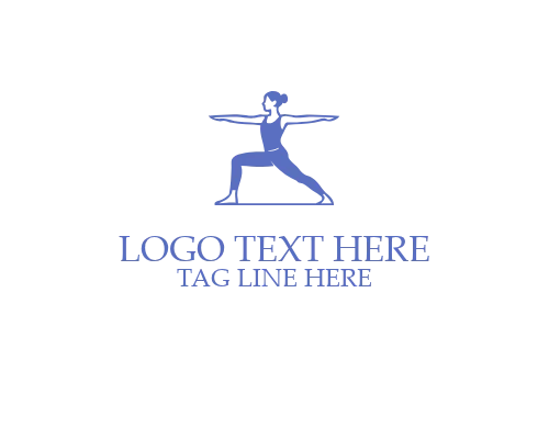Meditation Yoga Luxury Icon Logo